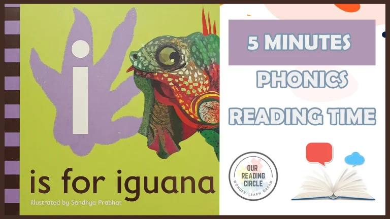 Colorful depiction of an iguana with a prominent letter I