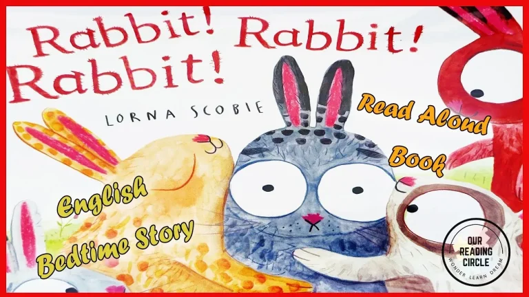 Three rabbit siblings play together on the cover of "Rabbit & Rabbit & Rabbit."