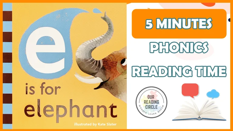 Charming illustration of an elephant with the letter 'E' in a textured, artistic style.
