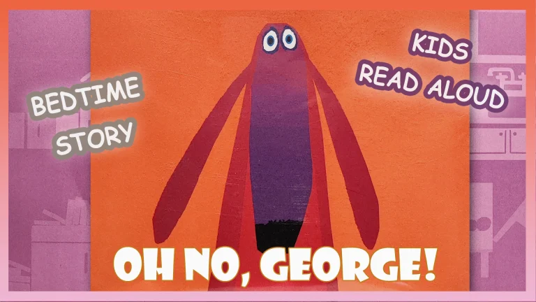 Book cover of "Oh No, George!" depicting a wide-eyed dog with a guilty expression.